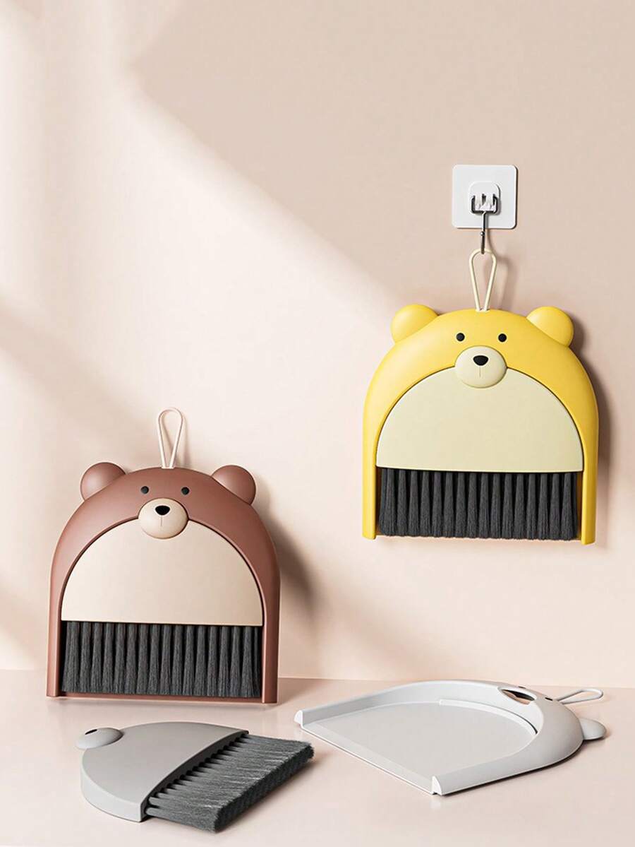 Bộ chổi mini để bàn dành cho học sinh dùng để vệ sinh bàn học với bụi, lông mềm, chổi gia dụng, bệ cửa sổ và xẻng rác - Nhiều màu - Xem 1