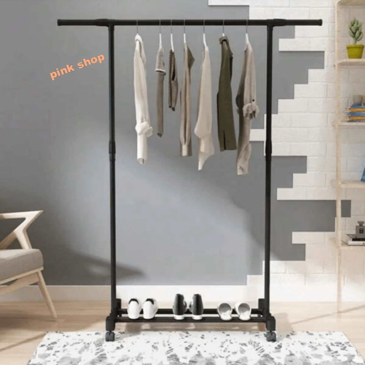 Pink Shop Clothes Rack - Schwarz - Übersicht 1