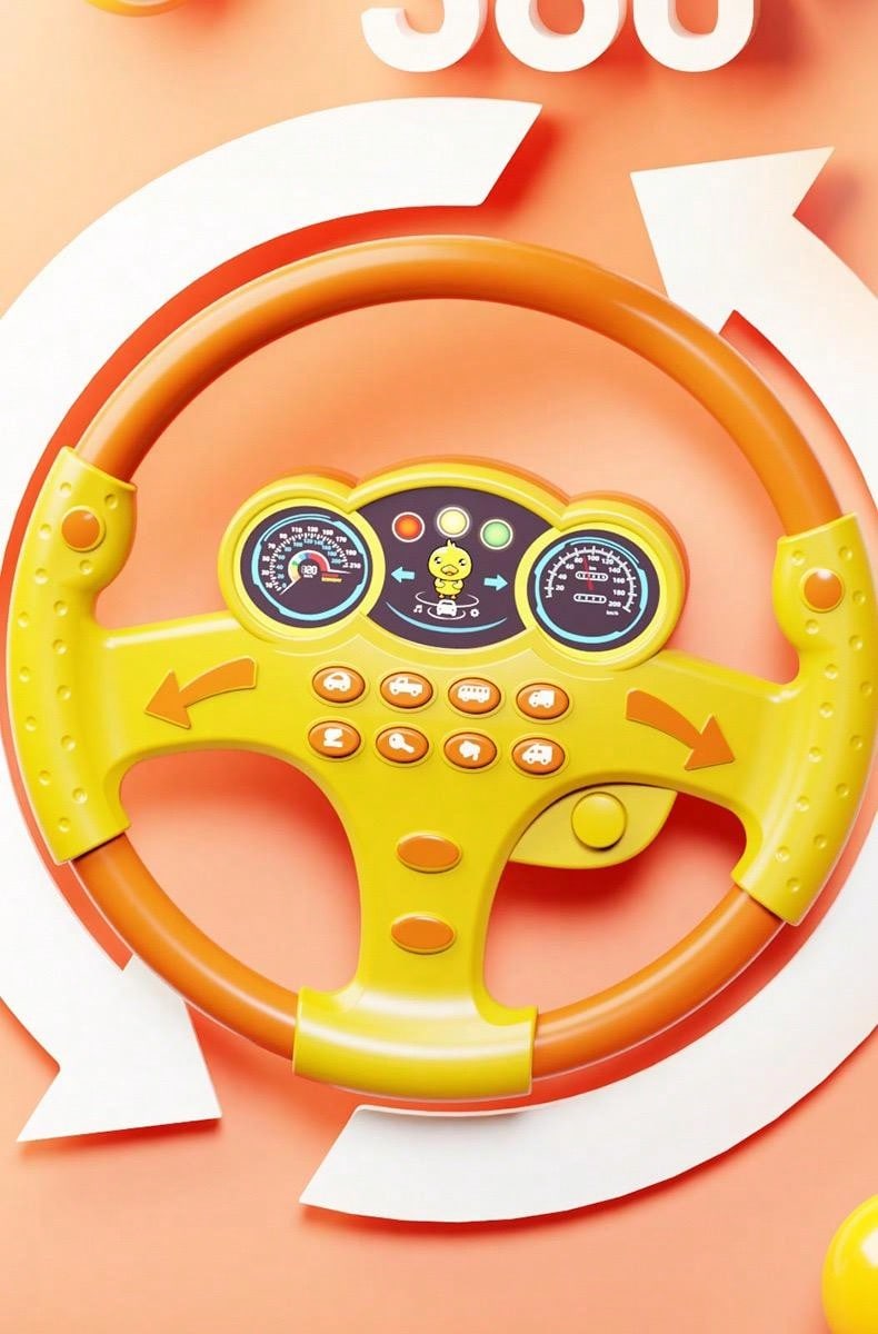 Steering Wheel Toys Simulation Driving Car With Sounds For Children