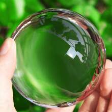 Clear Glass Crystal Ball Magic Healing Meditate Sphere Photography 100mm + Stand - Variant1 - View 8