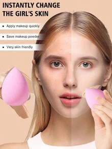 Bộ 50/25/15/5/1 miếng bông trang điểm, bông tán trang điểm, bộ bông trang điểm nhiều màu, bông trang điểm làm đẹp, bông trang điểm khô và ướt, bộ bông trang điểm du lịch, dụng cụ trang điểm, nhỏ gọn, thích hợp cho trang điểm dạng lỏng và kem, bông trang điểm khô và ướt cho mặt, phù hợp với mọi loại da. - Nhiều màu - Xem 6