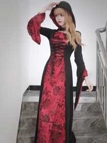 Holiday Female Vampire Costume Cosplay Special Vampire Costume Dance Wizard Costume Robe Witch Adult Costume Halloween