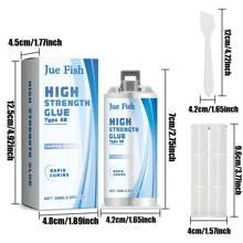 1 pieza Pegamento adhesivo metálico para reparación, soldadura y sellado de fugas en radiadores, tanques de agua, acero y autopartes