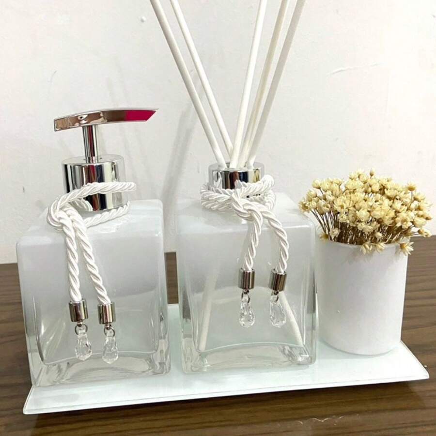 White Degrade Washbasin Kit With 250ml Tray - 銀色 - 查看 1