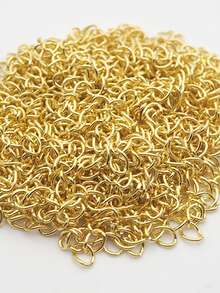 100 chiếc dây chuyền 5mm để làm mặt dây chuyền - vòng tròn khép kín - Xem 8