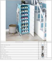 Simple Multi-Layer Shoe Rack For Entryway,Dust-Proof Shoe Storage Shelf,Furniture For Bedroom, Student Dorm, Household Use
