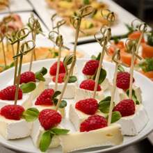 50Pcs/150Pcs/250Pcs Appetizer & Bamboo Skewers, 6-Inch Fancy Toothpicks, 4.7-Inch Fruit Skewers, Hamburger & Salmon Tasting Bamboo Picks, Handmade Sticks, Appetizer Sticks, Long Decorative Toothpicks For Parties, Food & Beverage Fancy Bamboo Skewers, Party, Birthday Decoration, For Outdoor, Camping - Olive Green - View 3