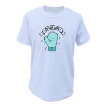 Traditional White Women's T-Shirt - I Who Fight Blue Glove