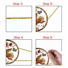 1pc Acrylic Small Cat & Butterfly Sun Catcher, 2D Painted Glass Window Hanging Decor, Suitable For Porch, Patio, Garden, Bedroom, Gift For Pet Lovers,Home Decor ,Room Decor,Wall Decor