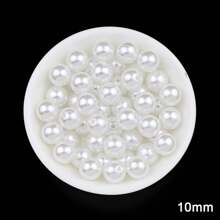 2 mm à 16 mm Perles rondes en ABS beige et blanc, cabochons de perles à moitié plats à moitié ronds, convenant pour la fabrication de bijoux DIY, l'artisanat, les accessoires, les vêtements, les chaussures, les sacs, la décoration des ongles et l'artisanat