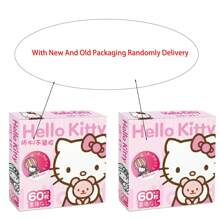 Sanrio 60Pcs/Box Small Hello Kitty Kuromi Cinnamoroll Pochacco Stickers DIY Laptop Phone Diary Cute Cartoon  Kitty Cat Sticker(Some Parts May Be Random)(New And Old Packaging Random)