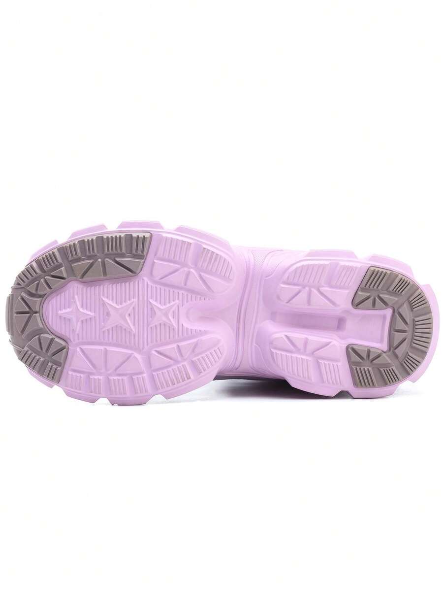 Women Purple Steel Toe Boots For Gift Safety Shoes Industrial Work