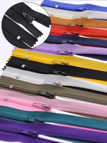 10PCS 9 Inch-20 Inch (23cm-51cm) Invisible Zippers Nylon Coil Zippers Aluminum Wire Closed Tail For Tailors Handcraft Sewing Cloth Accessories