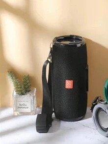 T&G 大功率便携式布艺蓝牙音箱，防水低音炮双喇叭双振膜高保真音质，肩带，支持TF卡，免提通话功能，适用于室内家庭派对、聚会、户外活动 - 彩色 - 查看 3