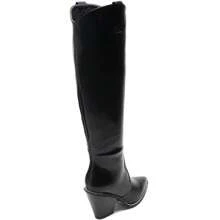 Bottes Haute Western à Talon épais And Bout Point Décoratif - Black 5791 - View 6