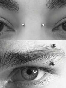 CIZME 女士 Rook 耳环 眉环 不锈钢 Rook 穿孔首饰 垂直唇钉 唇饰 16g 弧形杠铃 贴合耳甲表面 耳屏穿孔首饰 银色 金色 黑色 Rook 首饰 6mm 8mm 10mm 12mm - curved barbell - 查看 5