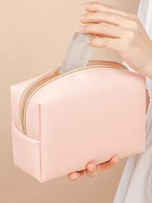 1 件八角形化妆包旅行便携式盥洗包防水方形收纳袋大容量时尚盥洗包手提包沐浴淋浴包多功能化妆品收纳袋便携式化妆品刷收纳包带拉链封口旅行必需品健身露营度假必需品度假配件旅行配件邮轮 - 彩色 - 查看 1