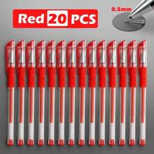 20pcs Minimalist Gel Pen, Minimalist Multi-Purpose Gel Rollerball Pen For Office, School Student Back To School - Blue - View 11