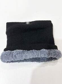 Winter Outdoor Warm Fleece Neck Gaiter And Knit Ski Balaclava Hood Mask, Unisex - Multicolor - View 9
