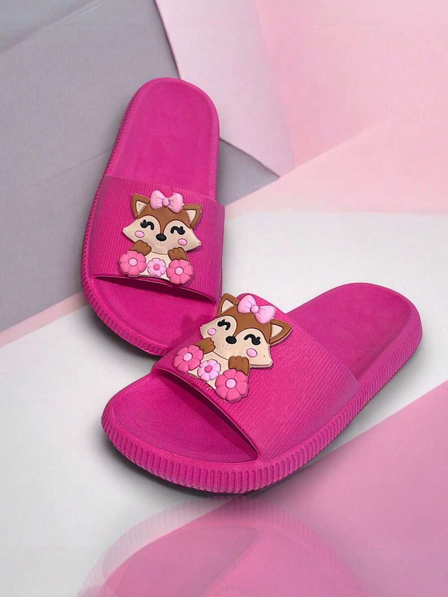 Women's Cloud Slide Slippers Fox Soft Ultra Comfortable Children's Adult Sandal Woman - Màu Hồng Tươi - Xem 1