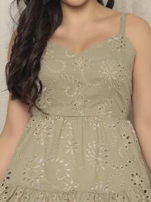 Women's Short Dress - Màu xanh Bạc hà - Xem 3