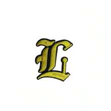 1 Pièce Optionnelle Alphabet Noir Edge Patch Brodé, Fer Sur/insignes, Vêtements Et Accessoires Décoration