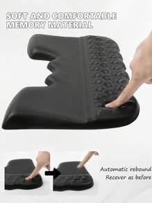Support de clavier d'ordinateur avec appui-poignet, support de clavier incliné ergonomique - rehausseur de clavier avec repose-poignet - support de plateau de clavier, soulage la douleur et la fatigue - noir