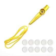 Sáo hợp kim nhôm Kazoo + 10 miếng phim sáo + dây đeo cho bàn phím piano tiệc tùng Bộ 1 món Good Companion, Kazoo nhỏ và nhẹ, bạn có thể bỏ vào túi và mang theo bên mình. Nhạc cụ Kazoo 4,8 X 0,7 inch, là quà tặng Giáng sinh, quà tặng sinh nhật, quà tặng ngày lễ tình nhân cho bạn bè, đồng nghiệp. - Nhiều màu - Xem 7