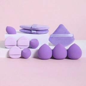 Kit 12 Esponjas para Maquiagem Multifuncional 024-146