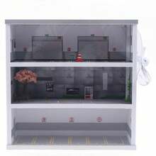 SHZICMY 1:64 Parking Lot Display LED Lighting Car Garage Diorama Connector Scene Model - Multicolor - View 5