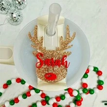 1pc Cup H2.0 Personalized Christmas Custom Name Tag For Tumbler, Custom Acrylic Glass Name Labels - Handmade Accessories, The Ideal Gift, Gift For Best Friend, Gift For Her, Halloween And Christmas - Multicolor - View 15