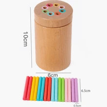 Đồ chơi giáo dục sớm bằng gỗ nhiều màu Montessori, Dụng cụ học tập Montessori cho trẻ em - Nhiều màu - Xem 6