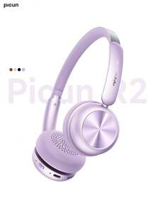 Picun Picun R2 Wireless Headphone, Wireless V5.4 For Stability & Speed Of Connection, Dual Connection, Smart App Control, Anti-Leakage Mode, Soft & Ergonomic Design, 100Hrs Long Battery Time, Stylish Vintage Appearance