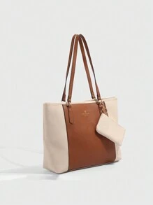 Túi Tote trơn nhiều màu, sức chứa lớn, nhiều mảnh, họa tiết chữ thập, phong cách Châu Âu và Mỹ mới, Túi xách đeo chéo vai cổ điển - Xem 2