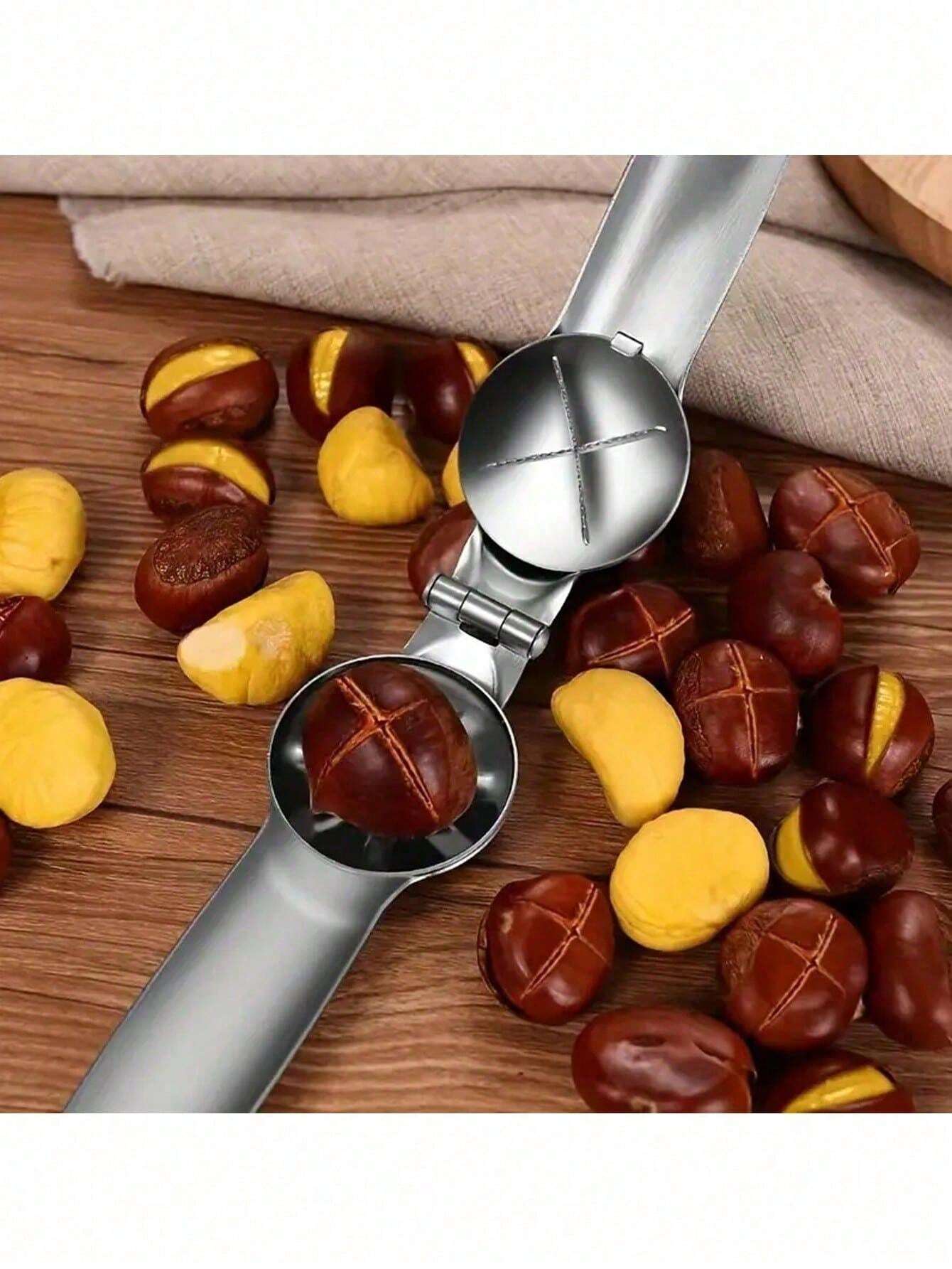 1Pc Chestnut Opener Stainless Steel Quick Chestnut Opener Machine