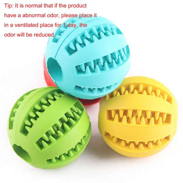 1pc Pet Slow Feeder Ball Toy, Chew Toy Ball For Dogs To Relieve Boredom (Random Color)