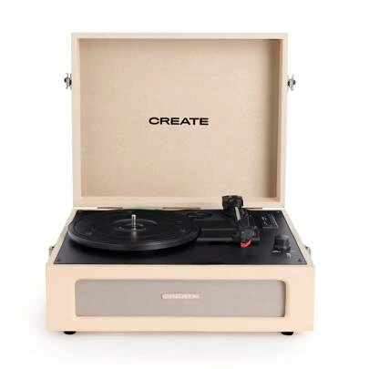 Create Tocadiscos Retro con Bluetooth, USB, SD, MicroSD y MP3 -✅ Entrega 24/48h a España (península) - RECORD PLAYER COMPACT