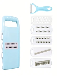 8 合 1 多功能切菜机、厨房用蔬菜削皮器、蔬菜切片机、多功能水果切片机、手动食物磨碎机、蔬菜磨碎机、切土豆磨碎机、家用土豆切碎机、厨房用品、厨房小工具、手持式磨碎机 1/5/6/7 件多功能切菜机