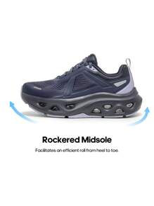 Women Fashion Sneakers Midsole Anti-Slip Comfortable Causal Walking Running Tennis Athletic Gym Workout Shoes With 3M Reflective Strips - Bụi tím - Xem 4