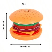 Wooden Realistic Hamburger Sandwich Stacking Toy Set, Food Cutting Play Kitchen Cookware Play Set, Christmas Gift For Kids - Hamburger Sandwich - View 17