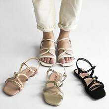 Mariana Cross Sweep - Màu be - Xem 6