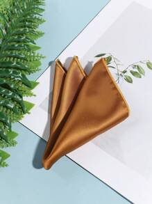 1pc Men's Fashion Casual Versatile Chest Towel, Suit Pocket Square, Handkerchief, Suitable For Business Attire, Party, Meeting