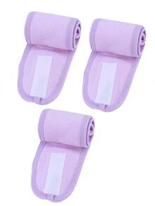 3 件装柔软有弹性发带，适合洗脸、化妆和瑜伽 - 舒适防滑女士头带 - 彩色 - 查看 15