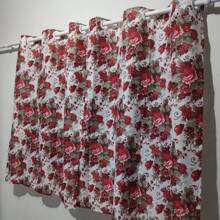Printed Kitchen Curtain 2.00 Meters X 1.30mts Decoration - 紅白色 - 查看 2