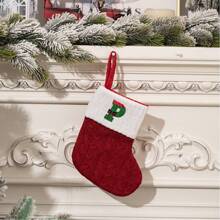 1 chiếc tất đan chữ cái A-Z cho tiệc Giáng sinh Mặt dây chuyền cây thông Noel Vật dụng trang trí nhà cửa, Giáng sinh - Đỏ - Xem 25