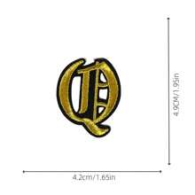 1 Pièce Optionnelle Alphabet Noir Edge Patch Brodé, Fer Sur/insignes, Vêtements Et Accessoires Décoration