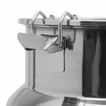 2.64 Gal 10L Beverage Dispenser W/ Spigot Beverage Carrier 304 Stainless Steel - Silver - View 10