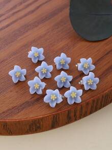 10 Cute Little Flower Hair Clips For Girls - Perfect For Parties And Holidays, Ideal For Gifts