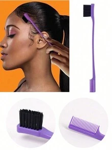 3 件套发型梳套装造型梳套装，3 件套发型梳套装梳理发刷鼠尾梳边缘刷用于边缘和背部刷理、梳理、顺滑头发适合女性身体护理适合旅行、户外、运动、办公室、学校 - 彩色 - 查看 6