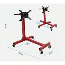 Engine Gearbox Support Stand 1000 Lbs 450kg Heavy Duty Swivel Transmission Red - Red - View 2